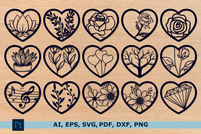 hearts for valentine's day bundle SVG SVG MD JOYNAL ABDIN 