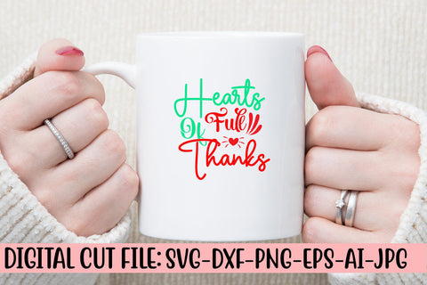Hearts Full Of Thanks SVG Cut File SVG Syaman 
