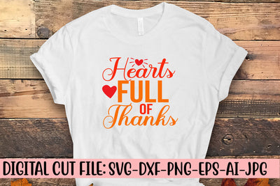 Hearts Full Of Thanks SVG Cut File SVG Syaman 
