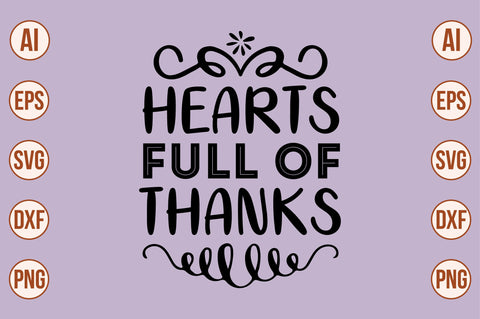 HEARTS FULL of THANKS SVG SVG orpitasn 