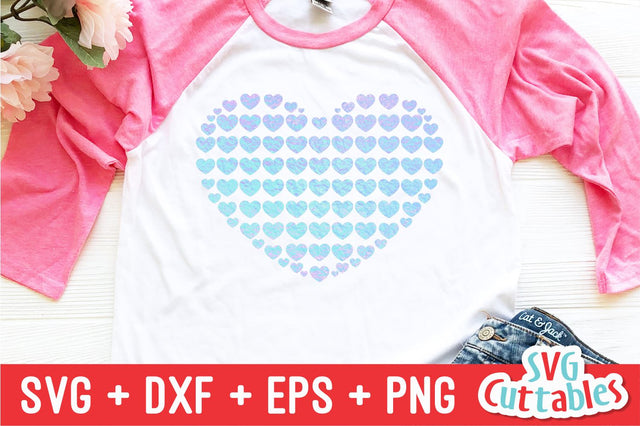 Hearts in a Heart SVG Svg Cuttables 