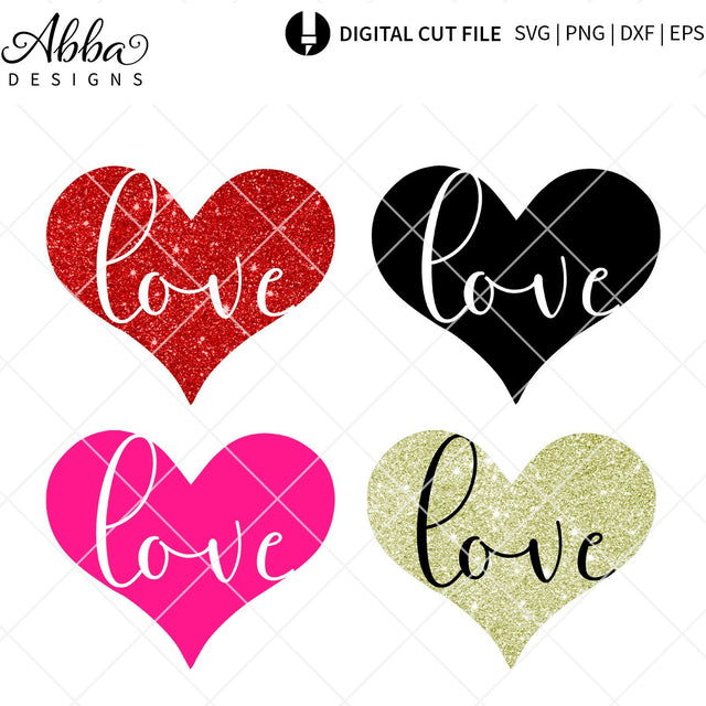 Hearts Love SVG Abba Designs 