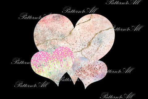 Hearts PNG, Sublimate Download, cheetah, leopard, valentines day, animal print,drips,hearts, hugs, kisses, love, Png for sublimation element Sublimation ArtStudio 