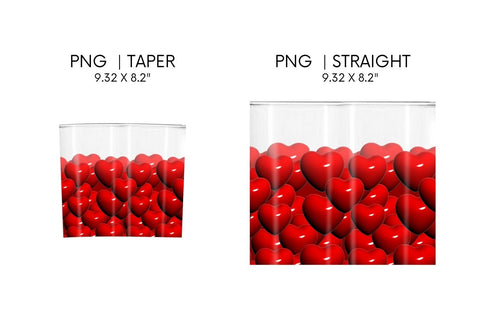 Hearts Tumbler Sublimation Sublimation SvgOcean 