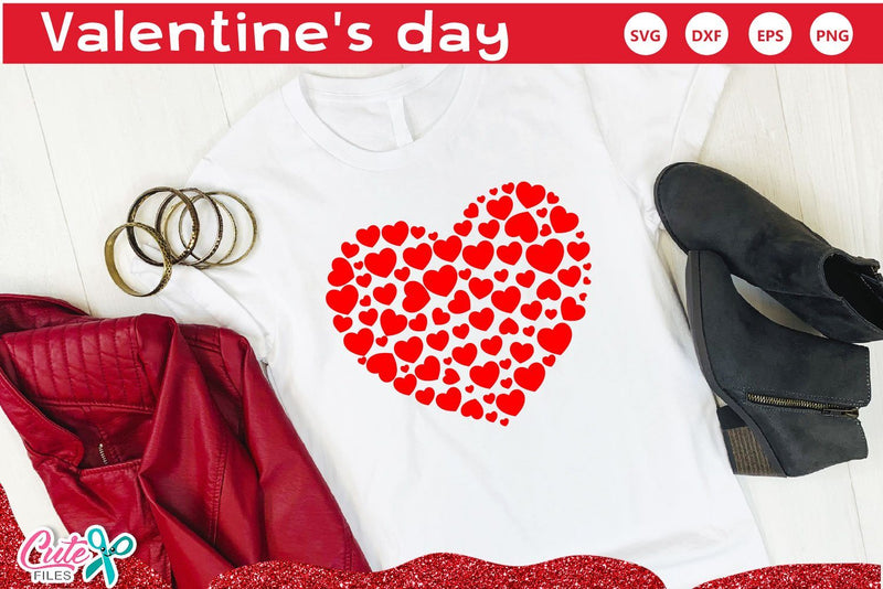 Hearts valentines day SVG for craftters SVG Cute files 