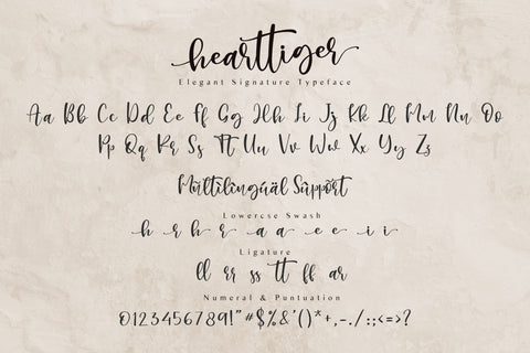 Hearttiger Elegant Handwritten Script Font Haksen 