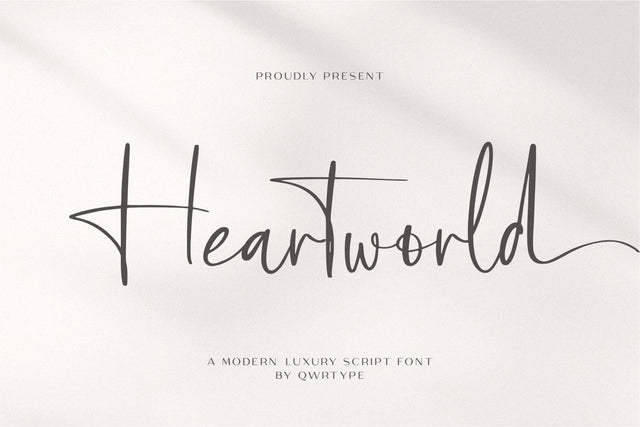 Heartworld Font Qwrtype Foundry 