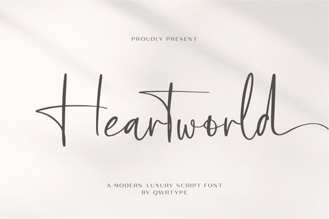 Heartworld Font Qwrtype Foundry 