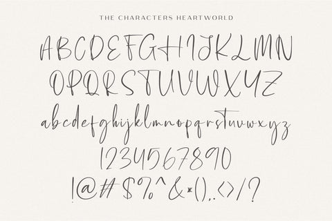 Heartworld Font Qwrtype Foundry 