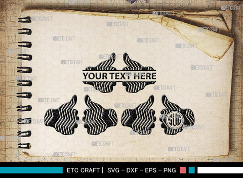 Heat Protective Mitten Monogram, Heat Protective Mitten Silhouette, Heat Protective Mitten SVG, Heat Protective Svg, Gloves Svg, SB00199 SVG ETC Craft 