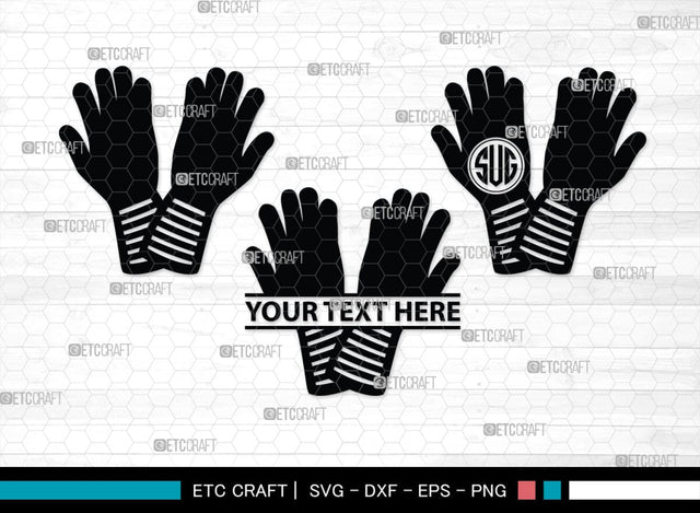 Heat Protective Mitten Monogram, Heat Protective Mitten Silhouette, Heat Protective Mitten SVG, Heat Protective Svg, Gloves Svg, SB00199 SVG ETC Craft 