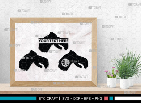 Heat Protective Mitten Monogram, Heat Protective Mitten Silhouette, Heat Protective Mitten SVG, Heat Protective Svg, Gloves Svg, SB00199 SVG ETC Craft 