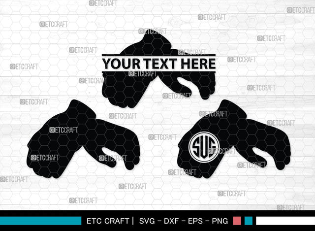 Heat Protective Mitten Monogram, Heat Protective Mitten Silhouette, Heat Protective Mitten SVG, Heat Protective Svg, Gloves Svg, SB00199 SVG ETC Craft 