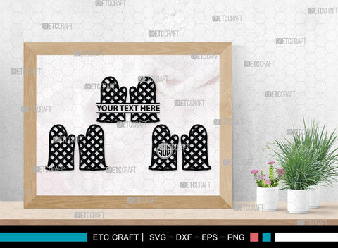 Heat Protective Mitten Monogram, Heat Protective Mitten Silhouette, Heat Protective Mitten SVG, Heat Protective Svg, Gloves Svg, SB00199 SVG ETC Craft 
