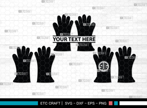 Heat Protective Mitten Monogram, Heat Protective Mitten Silhouette, Heat Protective Mitten SVG, Heat Protective Svg, Gloves Svg, SB00199 SVG ETC Craft 