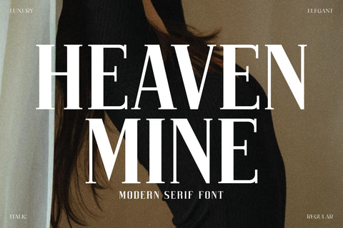 HEAVEN MINE Typeface Font Storytype Studio 