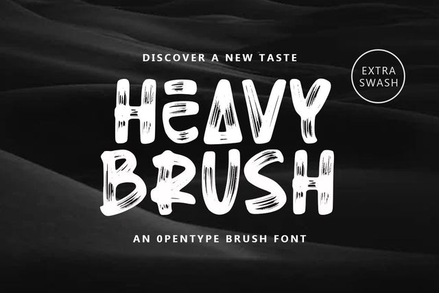 HEAVY BRUSH Font Rochart studio 