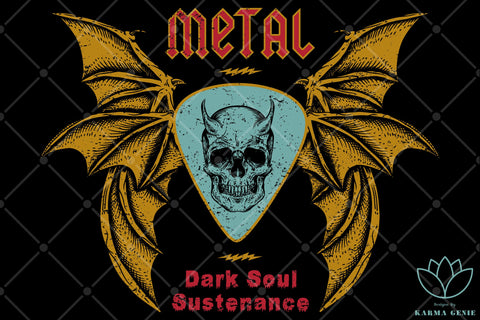 Heavy Metal - Rock Music - SVG Graphic Design Sublimation SVG Karma Genie Graphics 