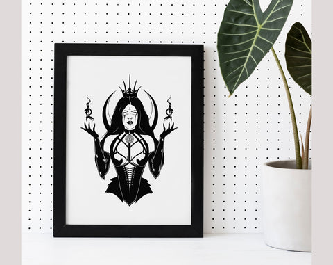 Hecate Goddess svg #2, Witch svg, Witchcraft svg, Gothic cricut svg, png SVG Pretty Meerkat 