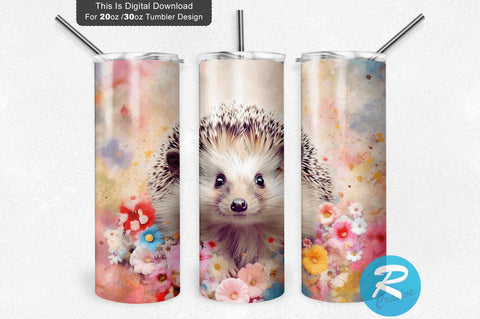 Hedgehog 20 oz / 30 oz Tumbler PNG Sublimation Regulrcrative 