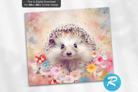 Hedgehog 20 oz / 30 oz Tumbler PNG Sublimation Regulrcrative 