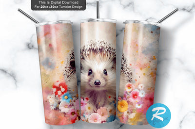 Hedgehog 20 oz / 30 oz Tumbler PNG Sublimation Regulrcrative 