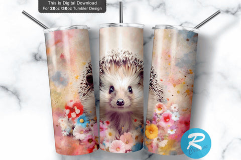 Hedgehog 20 oz / 30 oz Tumbler PNG Sublimation Regulrcrative 
