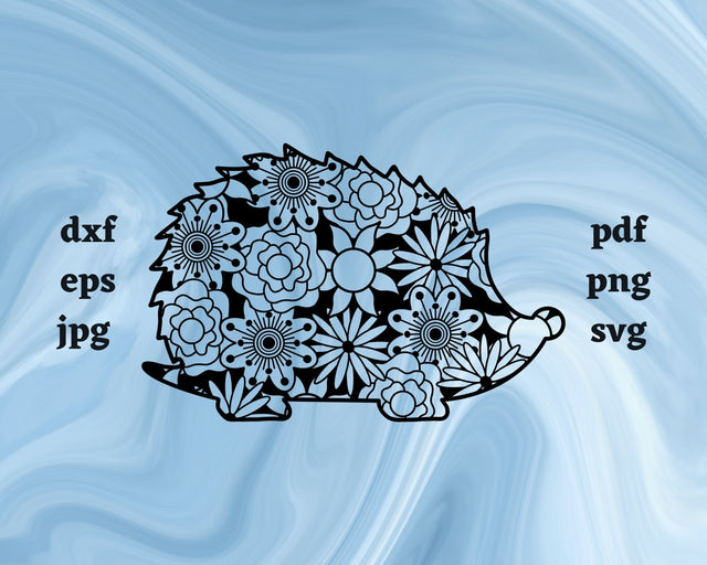 Hedgehog Mandala SVG Cut File SVG Northern Light SVG 