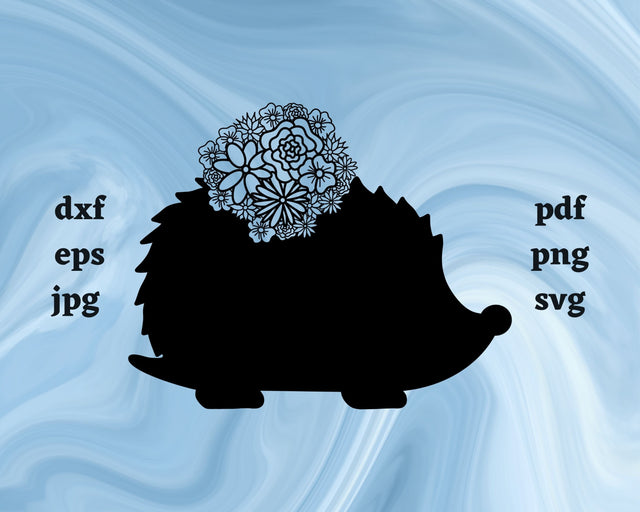 Hedgehog Mandala SVG Cut File SVG Northern Light SVG 