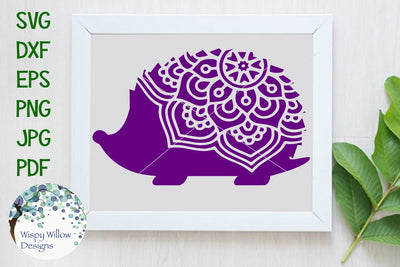 Hedgehog Mandala SVG Wispy Willow Designs 