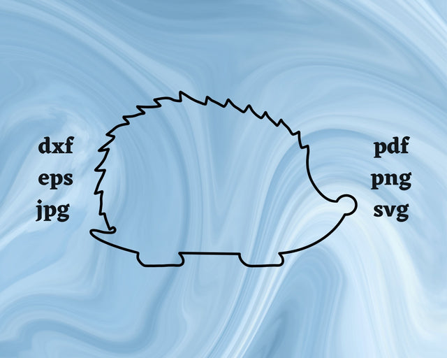 Hedgehog Outline SVG Cut File SVG Northern Light SVG 