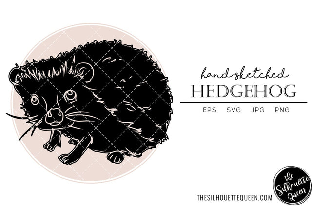 Hedgehog Sketch Vector SVG Loveleen Kaur 
