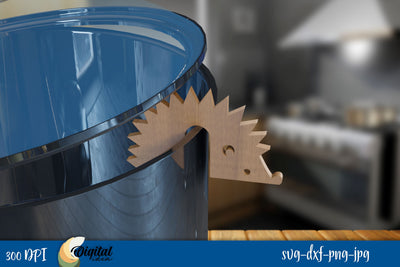 Hedgehog SVG. Pot Prop Laser Cut Design. 3D Kitchen Laser. SVG Evgenyia Guschina 