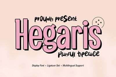 Hegaris Playful Typeface Font Dumadistyle 