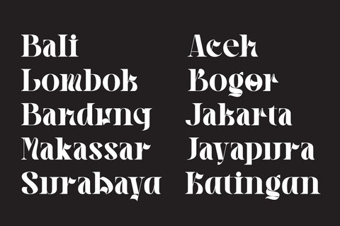 Hegarown - Display Font Font Irvan Randi 