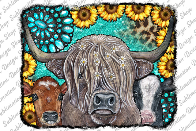 Heifer Cow Background Png, Glitter Background Png, Farm Animals, Gemstone Png, Sunflowers Png, Western Png, Sublimation Png,Digital Download Sublimation SublimationDesignShop 