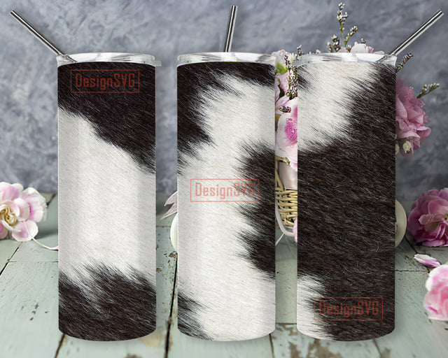 Heifer Cowhide 20oz Full Tumbler Wrap, Cowgirl Tumbler Png, Western Heifer Design Png, Cowhide Sublimation Design for Straight, Digital Download Sublimation DesignSVG 