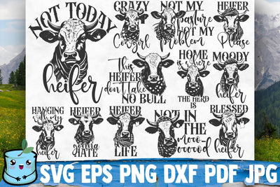 Heifer SVG Bundle SVG MintyMarshmallows 