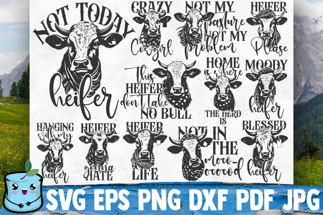 Heifer SVG Bundle SVG MintyMarshmallows 
