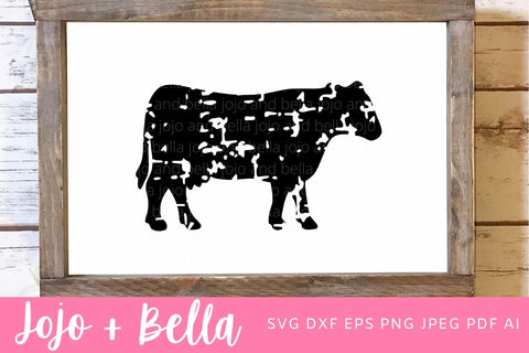 Heifer SVG, Grunge Heifer Svg, Grunge Cow SVG, Heifer Shirt Decal, Heifer Shirt Svg file, Farmhouse Svg files for Cricut, Silhouette, Sublimation SVG Jojo&Bella 