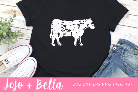 Heifer SVG, Grunge Heifer Svg, Grunge Cow SVG, Heifer Shirt Decal, Heifer Shirt Svg file, Farmhouse Svg files for Cricut, Silhouette, Sublimation SVG Jojo&Bella 