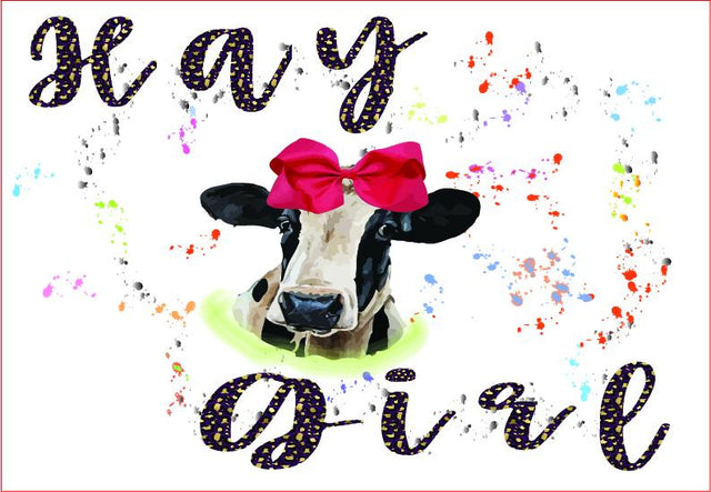 Heifer with Red Funda Png, Sublimation Graphic Sublimation sublimationhappy 