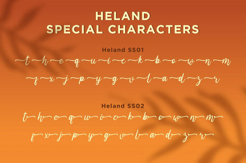 Heland - Display Script Font Font Attype studio 