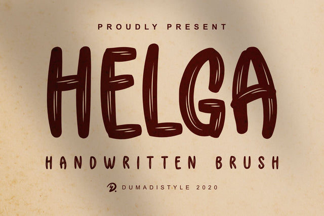 Helga Brush Font Dumadistyle 