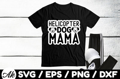 Helicopter dog mama Stickers SVG akazaddesign 