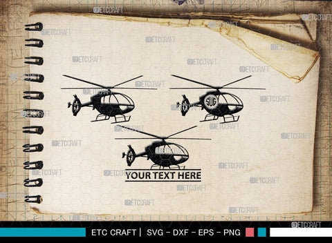 Helicopter Monogram, Helicopter Silhouette, Helicopter SVG, Airplane Svg, Fly Svg, SB00043 SVG ETC Craft 