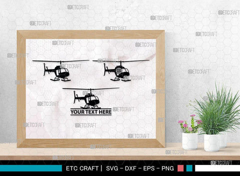Helicopter Monogram, Helicopter Silhouette, Helicopter SVG, Airplane Svg, Fly Svg, SB00043 SVG ETC Craft 