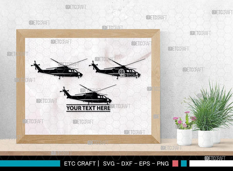 Helicopter Monogram, Helicopter Silhouette, Helicopter SVG, Airplane Svg, Fly Svg, SB00043 SVG ETC Craft 