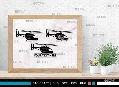 Helicopter Monogram, Helicopter Silhouette, Helicopter SVG, Airplane Svg, Fly Svg, SB00043 SVG ETC Craft 