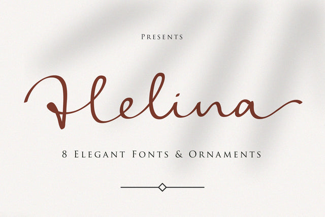 Helina 8 Elegant Fonts and Ornaments Font Balevgraph Studio 
